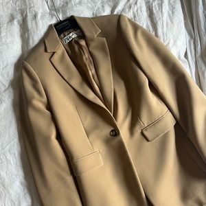 Like New Zara Tan Oversized / Boyfriend Blazer